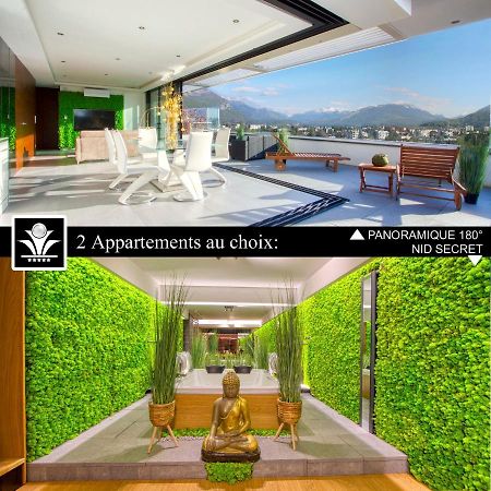 אנסי Panoramique 180 Lac Et Montagne Et Nid Secret Spa Romantique מראה חיצוני תמונה