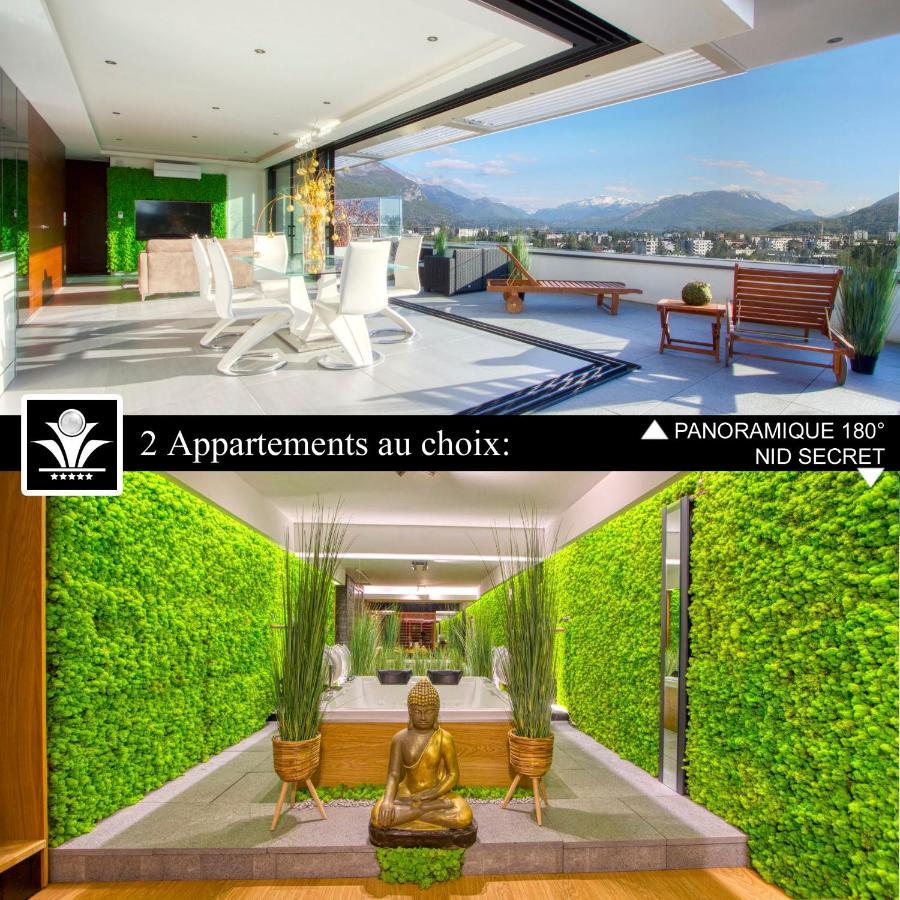 אנסי Panoramique 180 Lac Et Montagne Et Nid Secret Spa Romantique מראה חיצוני תמונה